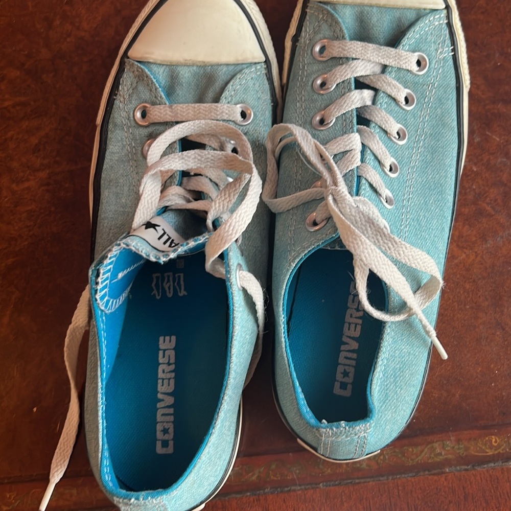Baby Blue Converse - Picture 7 of 7